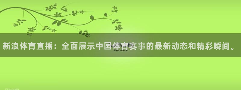 新浪体育直播：全面展示中国体育赛事的最新动态和精彩瞬间。