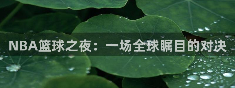 NBA篮球之夜：一场全球瞩目的对决